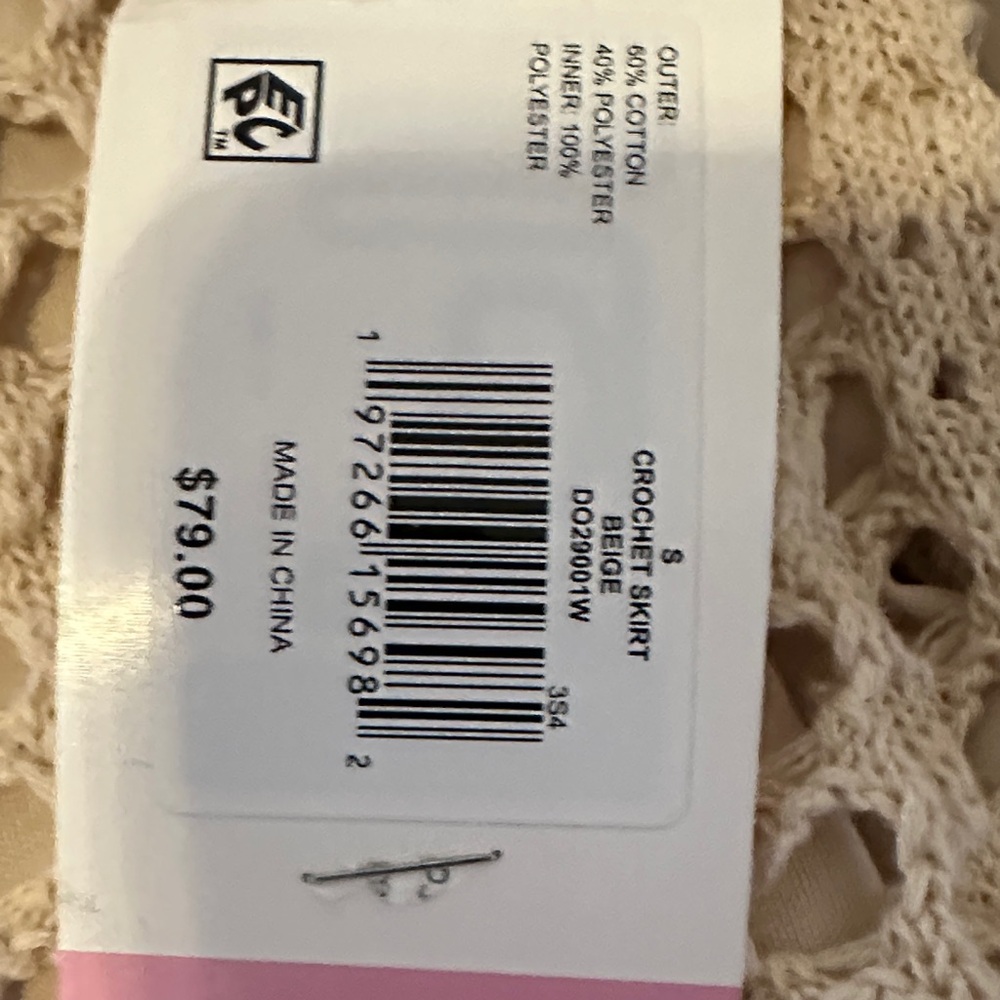 Steve Madden Beige Skirt size small - Picture 5 of 6